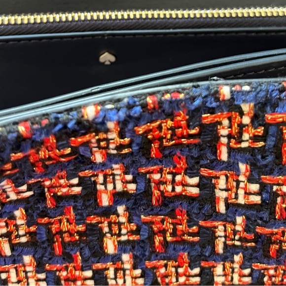 KATE SPADE NEW YORK Carlyle Tweed Medium Flap 2-way convertible bag. NWOT. - Picture 11 of 15